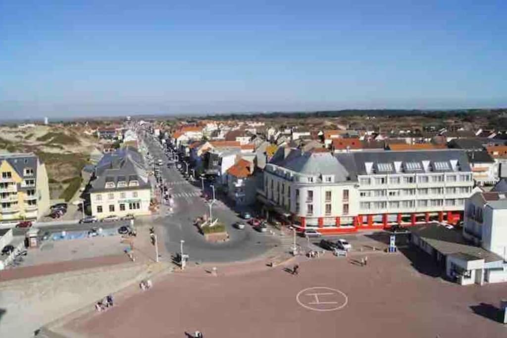 Studio Entre Mer Et Dunes Avec Balcon Vue Laterale Mer 50M Plage Pour 3 Pers Wifi Menage Compris Fort-Mahon-Plage Exterior photo